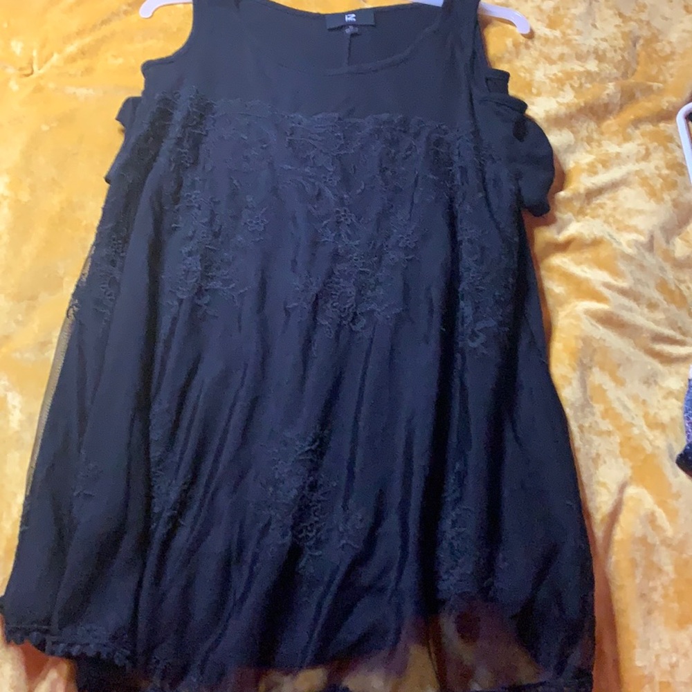 Black laced blouse